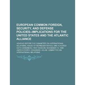  European common foreign, security, and defense policies 
