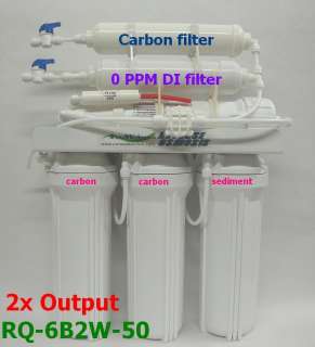 ppm Reverse Osmosis 2 OUTPUT RODI WaterFilter 6B2W50  