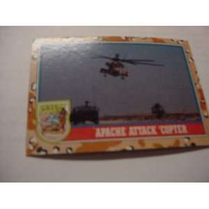 Desert Storm Collectors Cards, Apache Attack Copter 2nd Series, Card 