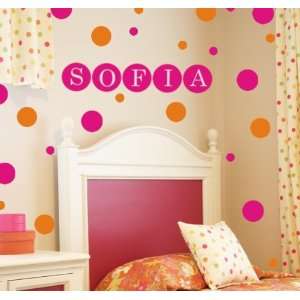  Personalized Dots Wall Decal 