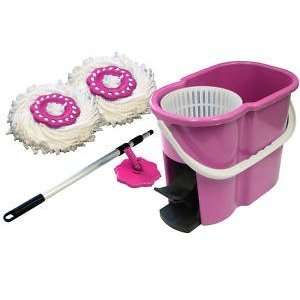   EASY LIFE 360° Rotating Magic PINK Mop w/2 Heads 