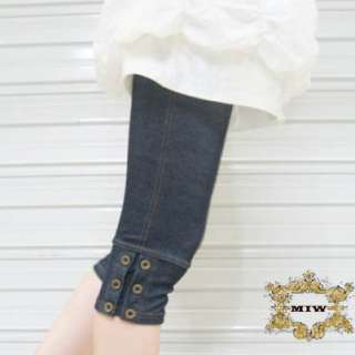   cotton leggings 100 % cotton denim color may vary due to different
