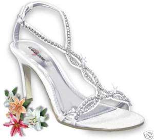 size 7.5 DYEABLE Prom or Wedding Shoes Passion Crepe  