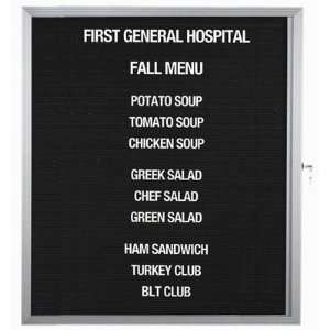  Enclosed Directory Board in Black Size 36 H x 30 W 