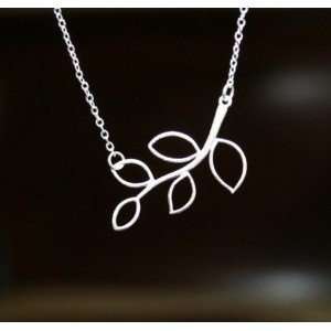  Style Tone Branch Five Leaves Necklace Charm Unique Gift Romantic 