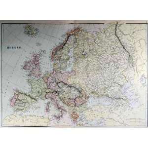  Blackie 1882 Antique Map of Europe
