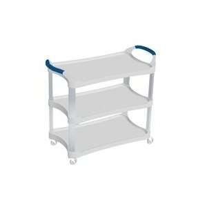   Utility Cart with Roller Blade Casters Light Gray