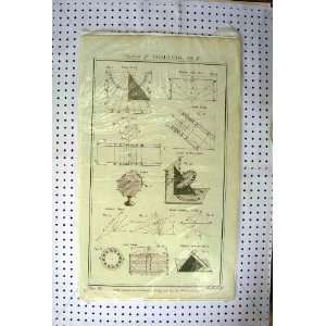  C1890 Diagrams System Dialling Drawings Shapes Print