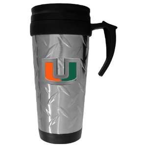  Miami Hurricanes NCAA Diamond Plate Travel Mug