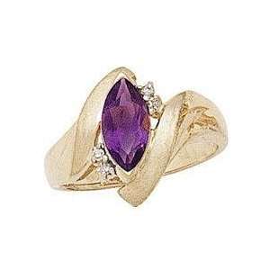  Embrace Marquise Amethyst & Diamond Ring SZUL Jewelry