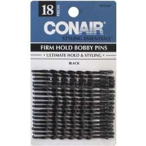  Conair Bobby Pins Black Firm 18 count (3 Pack) Health 