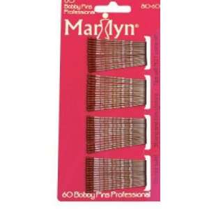  Marilyn Bobby Pins   Card of 60 Black Health & Personal 