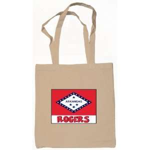 Rogers Arkansas Souvenir Tote Bag Natural