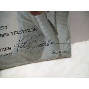  Boone, Pat TV Guide Signed Autograph 1959