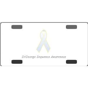  DiGeorge Sequence Awareness Ribbon Vanity License Plate 