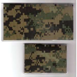   Debit Set Made with Digital Camo Camouflage Fabric 
