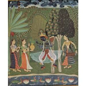 Indian Painting around 1660 (Ragmala Series Scene Vasanta Ragini 