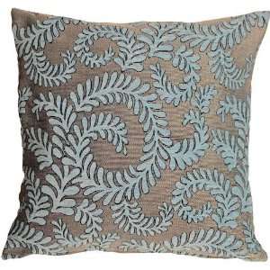  Pillow Decor   Brackendale Ferns Sea Blue Decorative Throw 
