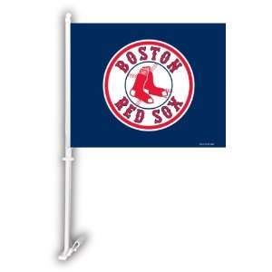  Boston Red Sox CAR FLAG w/Wall Brackett Set of 2 Patio, Lawn & Garden