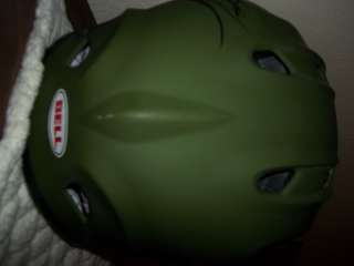 RedBull Helmet MX Mil.Green with mohawk skull  