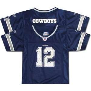  Toddler Dallas Cowboys #12 Team Replica Jersey Sports 