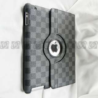   iPad 3 360 Rotating Stylish Leather Case Smart Cover Stand iPad 2 3rd