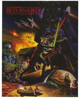 RETURN OF THE JEDI R1997 1 SIDED MOVIE POSTER + BONUS  