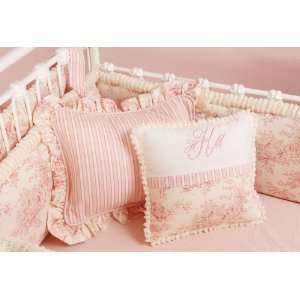  Baby Toile Crib Pillow   Pink by Doodlefish Kids Baby