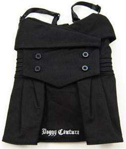 Authentic Juicy Couture DOG Tuxedo Dress Black Velcro XS XSmall NWT in 