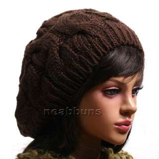 new Cute BEANIE BERET Knit Rasta hat cap NWT Bokk/brown  