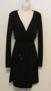 Diane von Furstenberg Deianira black dress wrap DVF 8 New NWT  