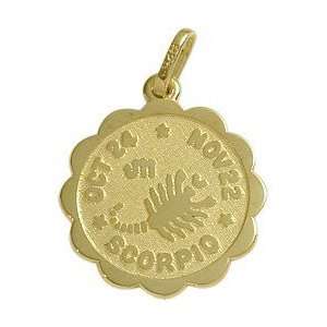    10 Karat Yellow Gold Scorpio Pendant (Oct 24 Nov 22) Jewelry