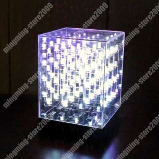LED Cube Hi Tec Amazing Neon light effect 64 RGB LEDs Moving Art 