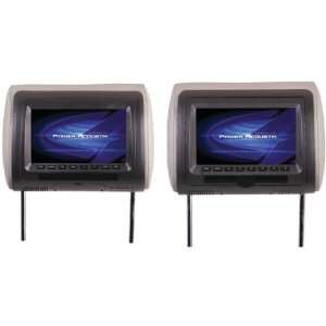  Power Acoustik Hdvd 72ccp Universal Headrest Monitors With 
