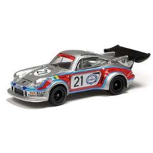  Porsche 911 RSR Turbo #21 Silver 187 Diecast Model Toys 