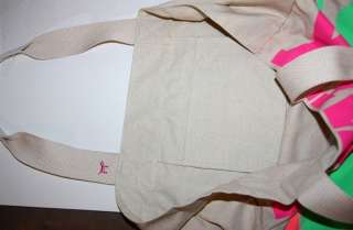 Victorias Secret PINK Dog Cotton Canvas XL Tote Bag NEW  