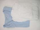 LOT 2 THE GREAT CHINA WALL TESTAMENT White Blue Striped Shirts Tops Sz 