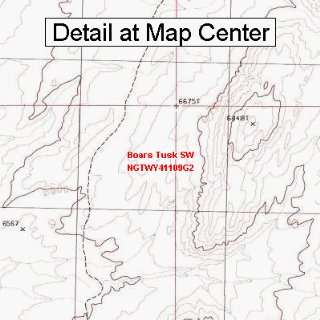   Map   Boars Tusk SW, Wyoming (Folded/Waterproof)