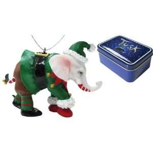  Elf Elephant Ornament in Tin by Westland Giftware