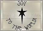 Joy to the World Vinyl Lettering Wall quotes Christmas  