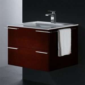  Vigo 31 inch Single Bathroom Vanity   Red Oak