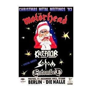 MOTORHEAD Christmas Metal 1993 Tour Music Poster 