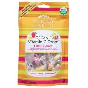  Yummyearth Drops Organic Vitamin C Citrus 6/3.3 Oz Health 
