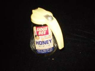 1950s, Sioux Bee, Glass, Honey, Syrup Container Only  