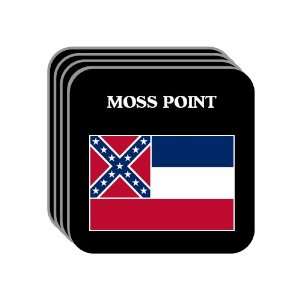  US State Flag   MOSS POINT, Mississippi (MS) Set of 4 Mini 
