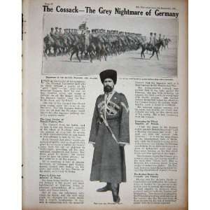   1914 WW1 German Ship Destroyer Highflyer Cossack Army