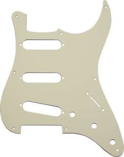 MIJ Pickguard Fender Stratocaster 57 Aged White 1 Ply  