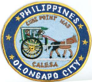  NAS PATCH, OLONGAPO PHILIPPINES, CALESA (HORSE DRAWN CARRIAGE)  