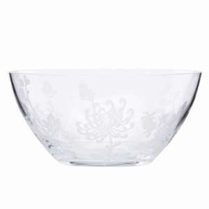  Lenox Crystal Painted Camellia Bowl Frosted Kitchen 