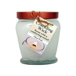  Crackling Wick Candle   Clean Wash